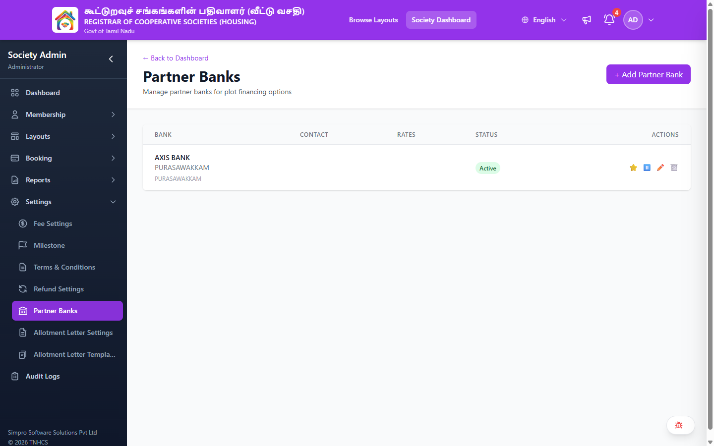 Partner Banks