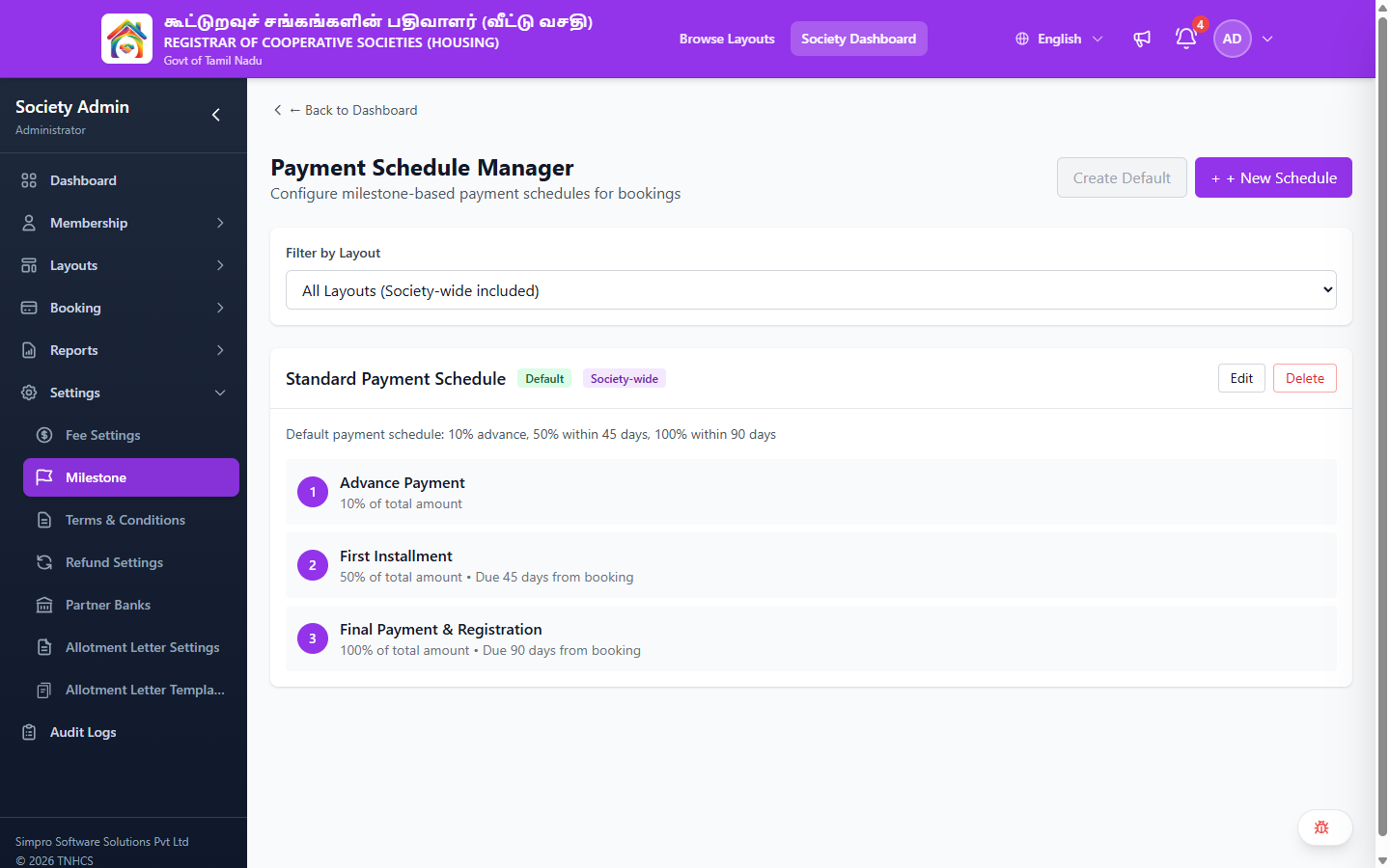 Payment Schedules